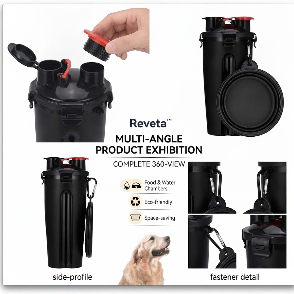 Reveta™ 2-in-1 Dog Travel Water Bottle
